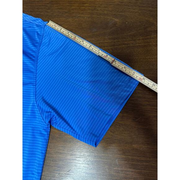 FootJoy Golf Performance Striped Polo Men Large Blue Active Stretch FJ Athletic - Picture 7 of 10